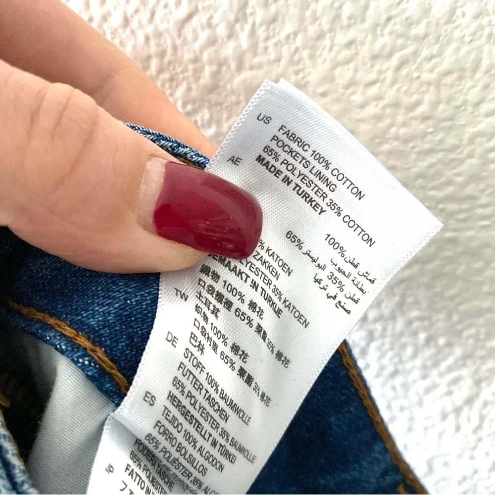 Sandro Paris NWT Viky Slit Release Hem Straight Leg Jeans in Blue Vintage - Picture 10 of 10